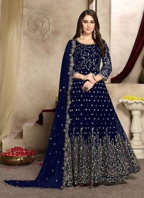 Blue Color Anarkali Dress