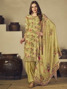 Yellow Suit with Dupatta